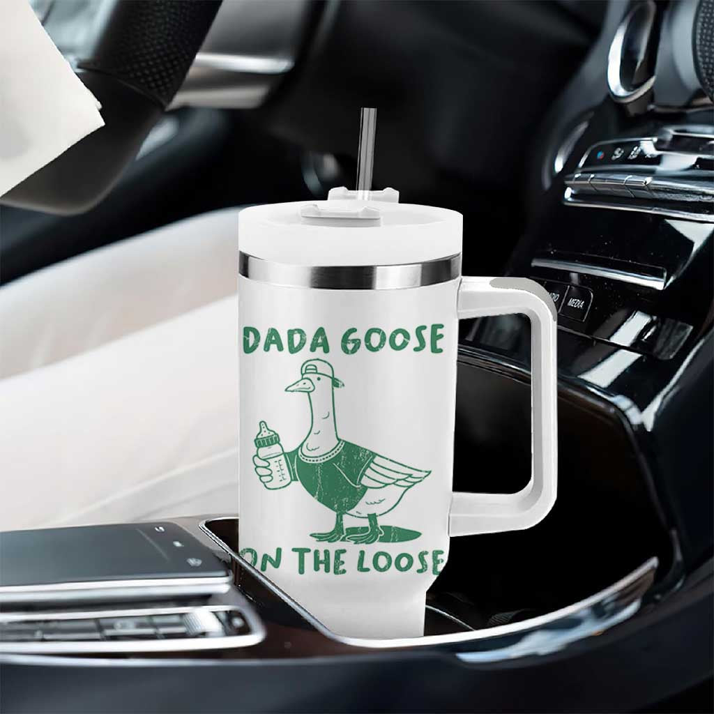Silly Goose Dad Tumbler With Handle New Dad Pregnancy Announcement Fathers Day