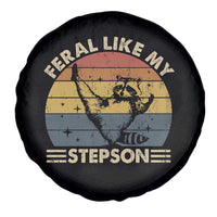 Bonus Dad Spare Tire Cover Retro Feral Raccoon Stepdad Gifts From Bonus Son Stepson
