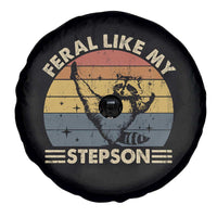 Bonus Dad Spare Tire Cover Retro Feral Raccoon Stepdad Gifts From Bonus Son Stepson