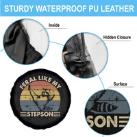 Bonus Dad Spare Tire Cover Retro Feral Raccoon Stepdad Gifts From Bonus Son Stepson