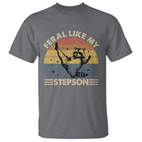 Bonus Dad T Shirt Retro Feral Raccoon Stepdad Gifts From Bonus Son Stepson