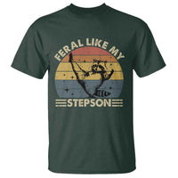 Bonus Dad T Shirt Retro Feral Raccoon Stepdad Gifts From Bonus Son Stepson