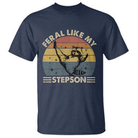 Bonus Dad T Shirt Retro Feral Raccoon Stepdad Gifts From Bonus Son Stepson