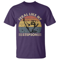 Bonus Dad T Shirt Retro Feral Raccoon Stepdad Gifts From Bonus Son Stepson
