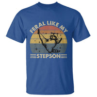 Bonus Dad T Shirt Retro Feral Raccoon Stepdad Gifts From Bonus Son Stepson
