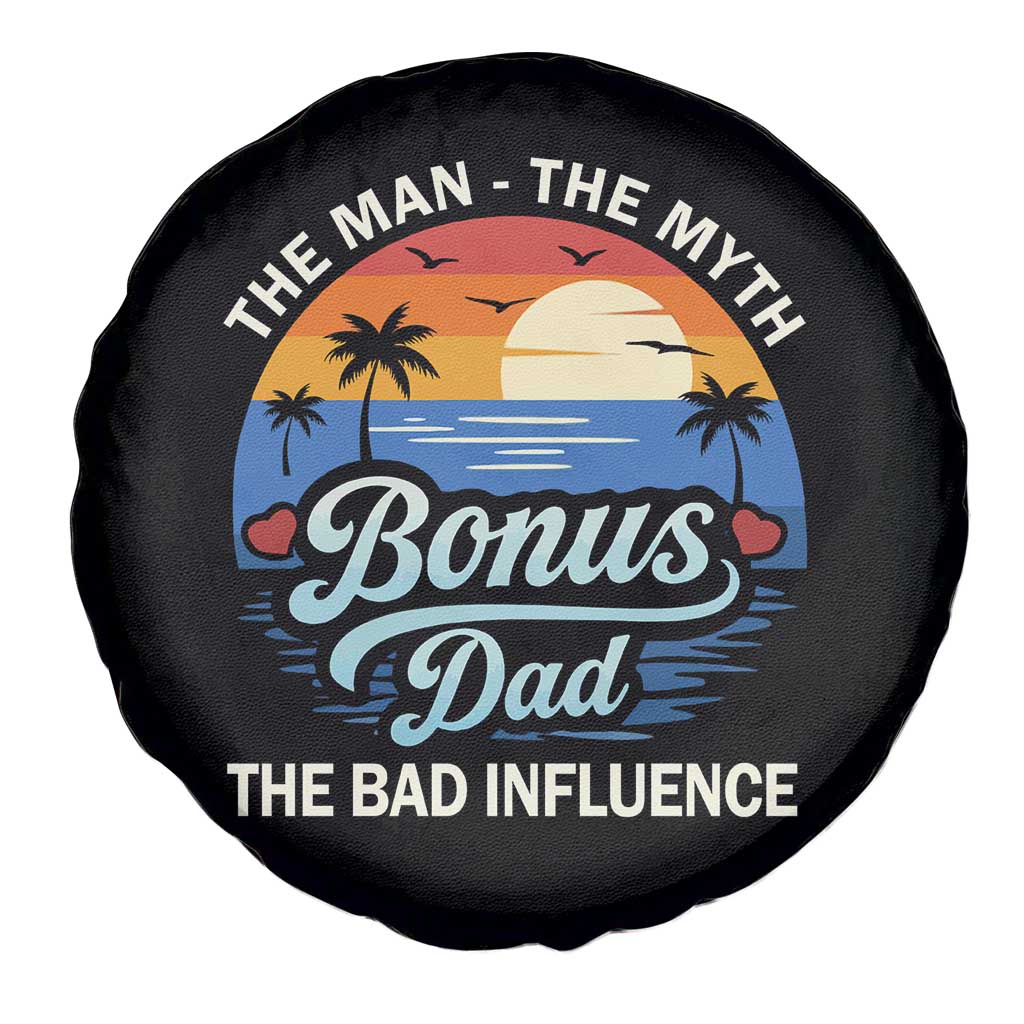 Bonus Dad Spare Tire Cover The Man Myth Bad Influence Step Dad Fathers Day Gift