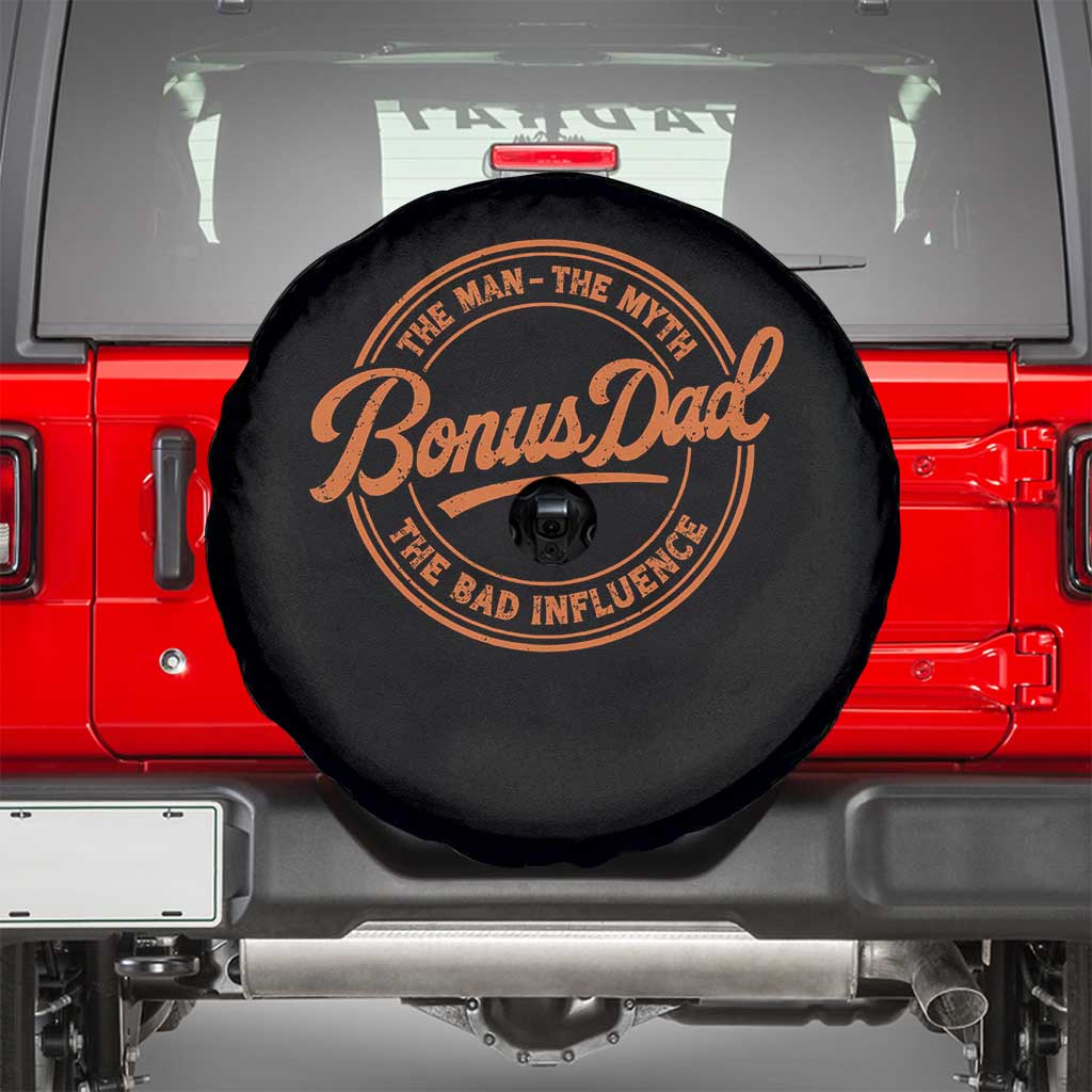 Bonus Dad Spare Tire Cover Vintage The Man Myth Bad Influence Funny Step Dad