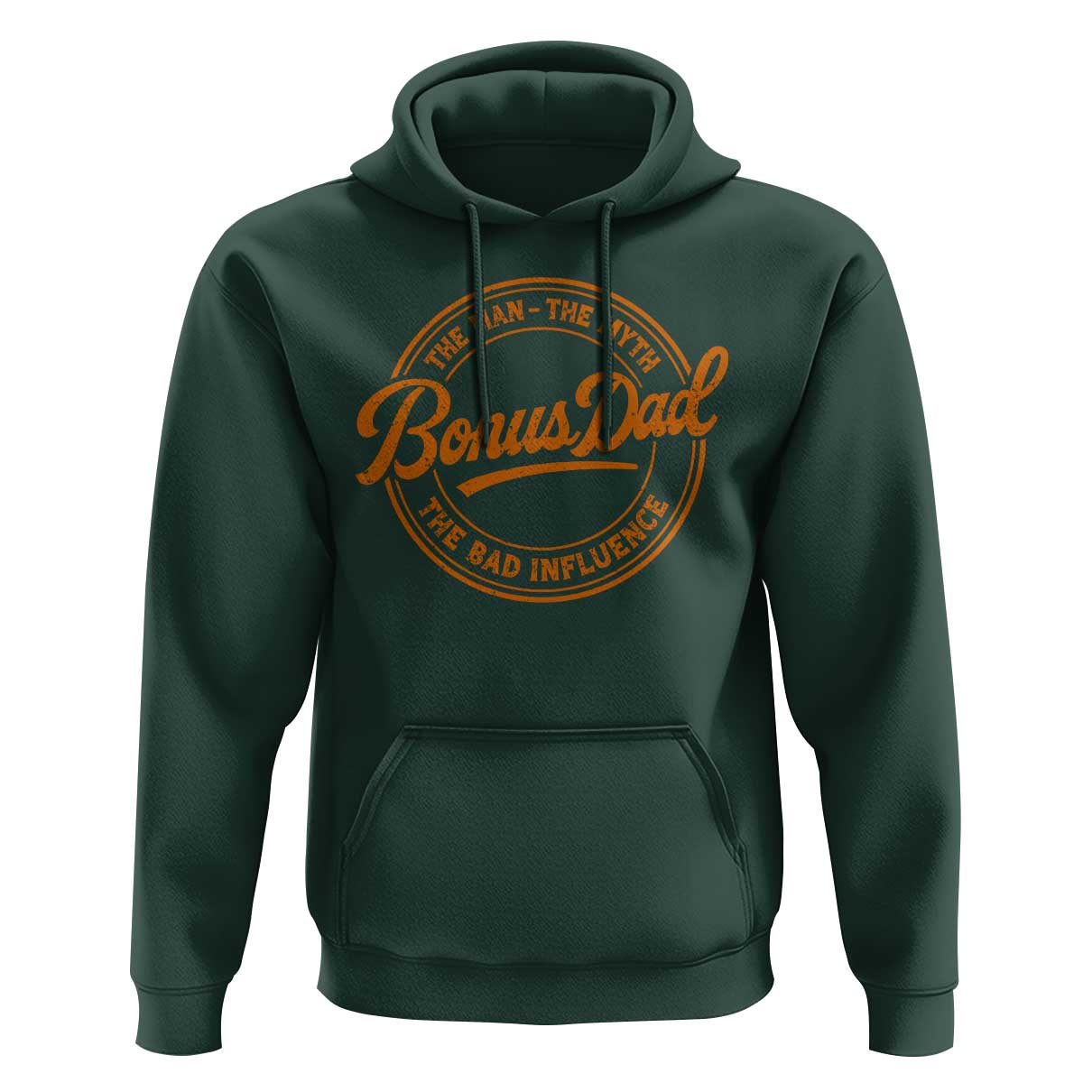 Bonus Dad Hoodie Vintage The Man Myth Bad Influence Funny Step Dad