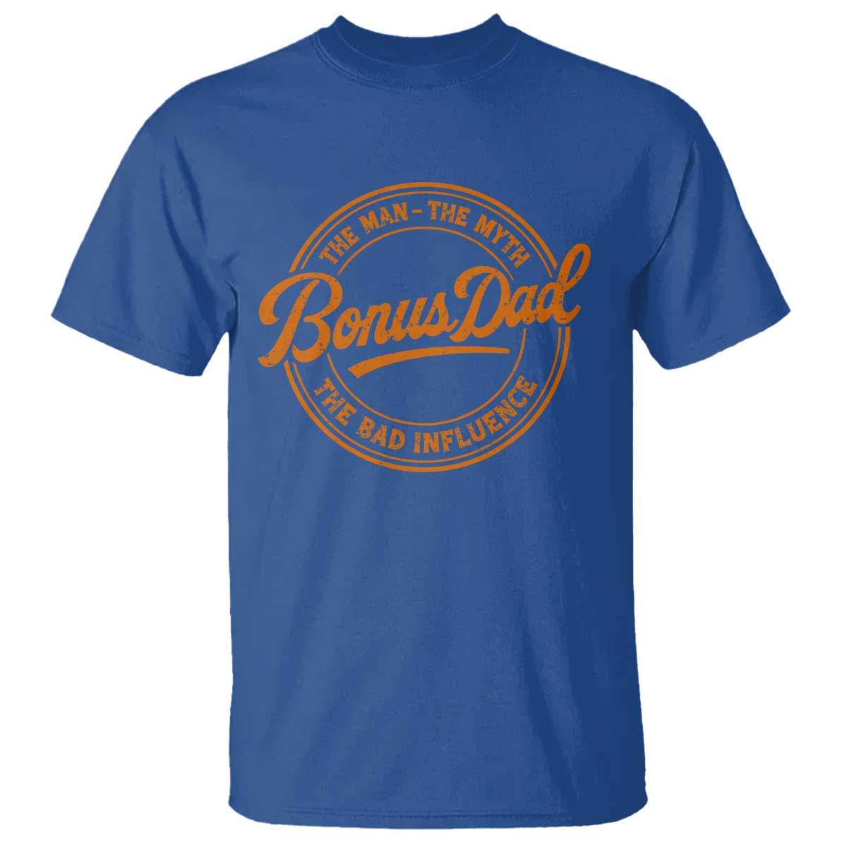 Bonus Dad T Shirt Vintage The Man Myth Bad Influence Funny Step Dad