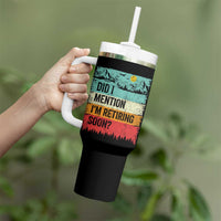 Did I Mention I'm Retiring Soon Tumbler With Handle Funny Retro Vintage Retirement
