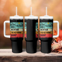 Did I Mention I'm Retiring Soon Tumbler With Handle Funny Retro Vintage Retirement