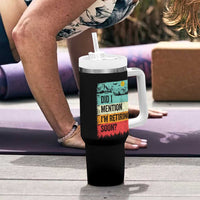 Did I Mention I'm Retiring Soon Tumbler With Handle Funny Retro Vintage Retirement