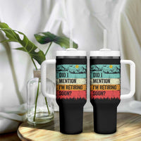 Did I Mention I'm Retiring Soon Tumbler With Handle Funny Retro Vintage Retirement