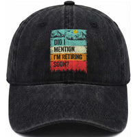 Did I Mention I'm Retiring Soon Washed Cotton Baseball Cap Funny Retro Vintage Retirement