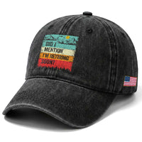 Did I Mention I'm Retiring Soon Washed Cotton Baseball Cap Funny Retro Vintage Retirement
