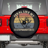 Bonus Dad Spare Tire Cover Retro Feral Raccoon Stepdad Gifts From Bonus Daughter Stepdaughter
