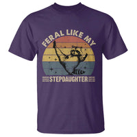 Bonus Dad T Shirt Retro Feral Raccoon Stepdad Gifts From Bonus Daughter Stepdaughter