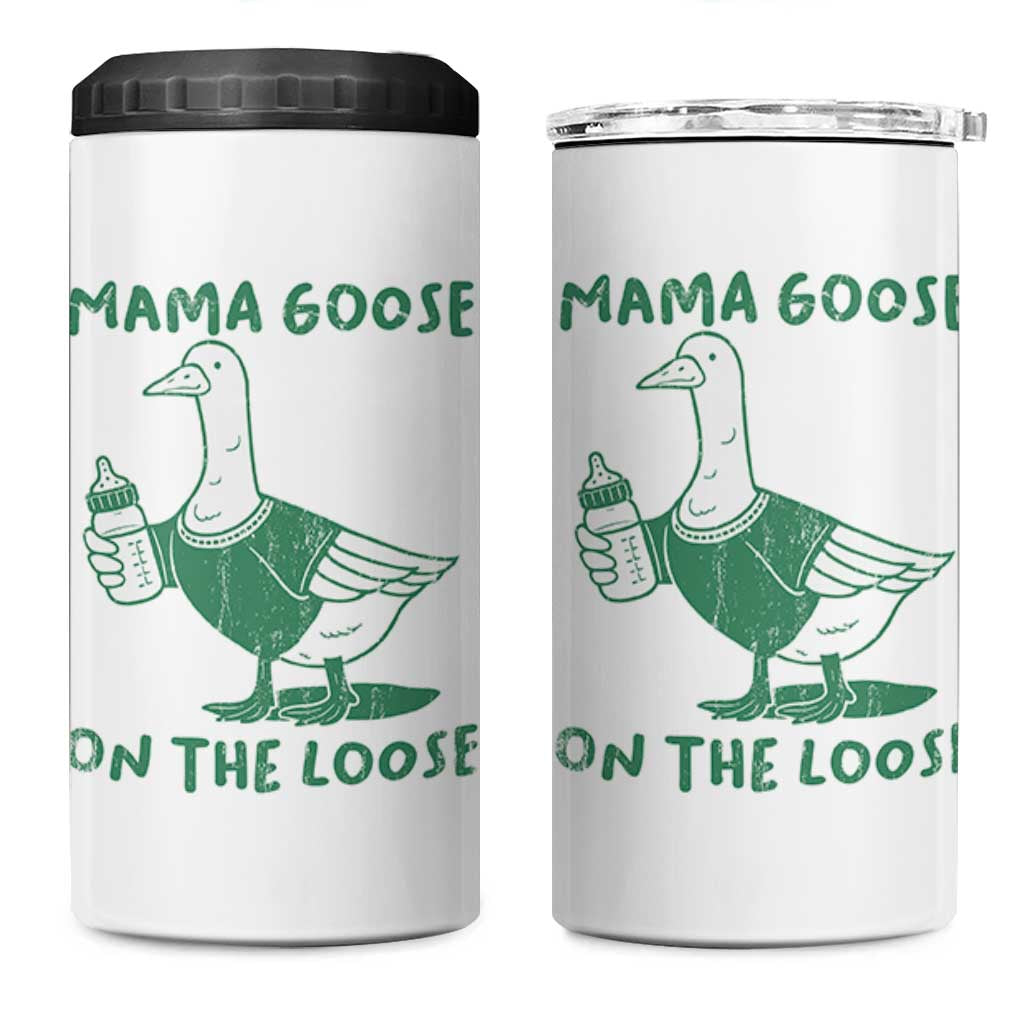 Silly Goose Mom 4 in 1 Can Cooler Tumbler New Mom Pregnancy Announcement Mothers Day
