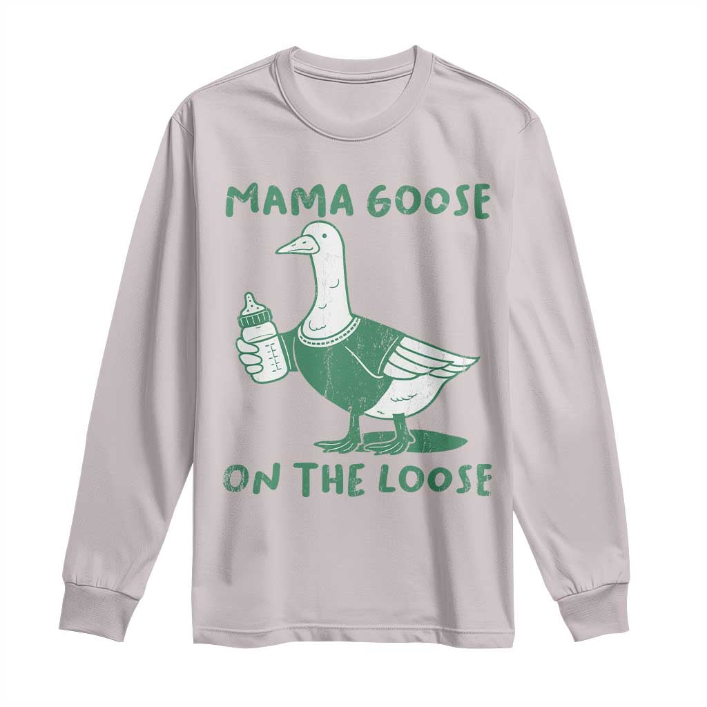 Silly Goose Mom Long Sleeve Shirt New Mom Pregnancy Announcement Mothers Day