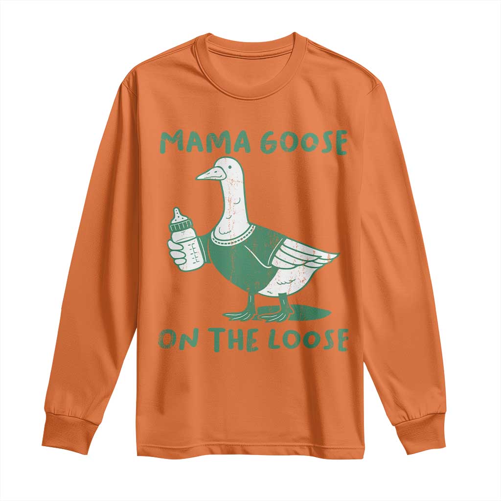 Silly Goose Mom Long Sleeve Shirt New Mom Pregnancy Announcement Mothers Day