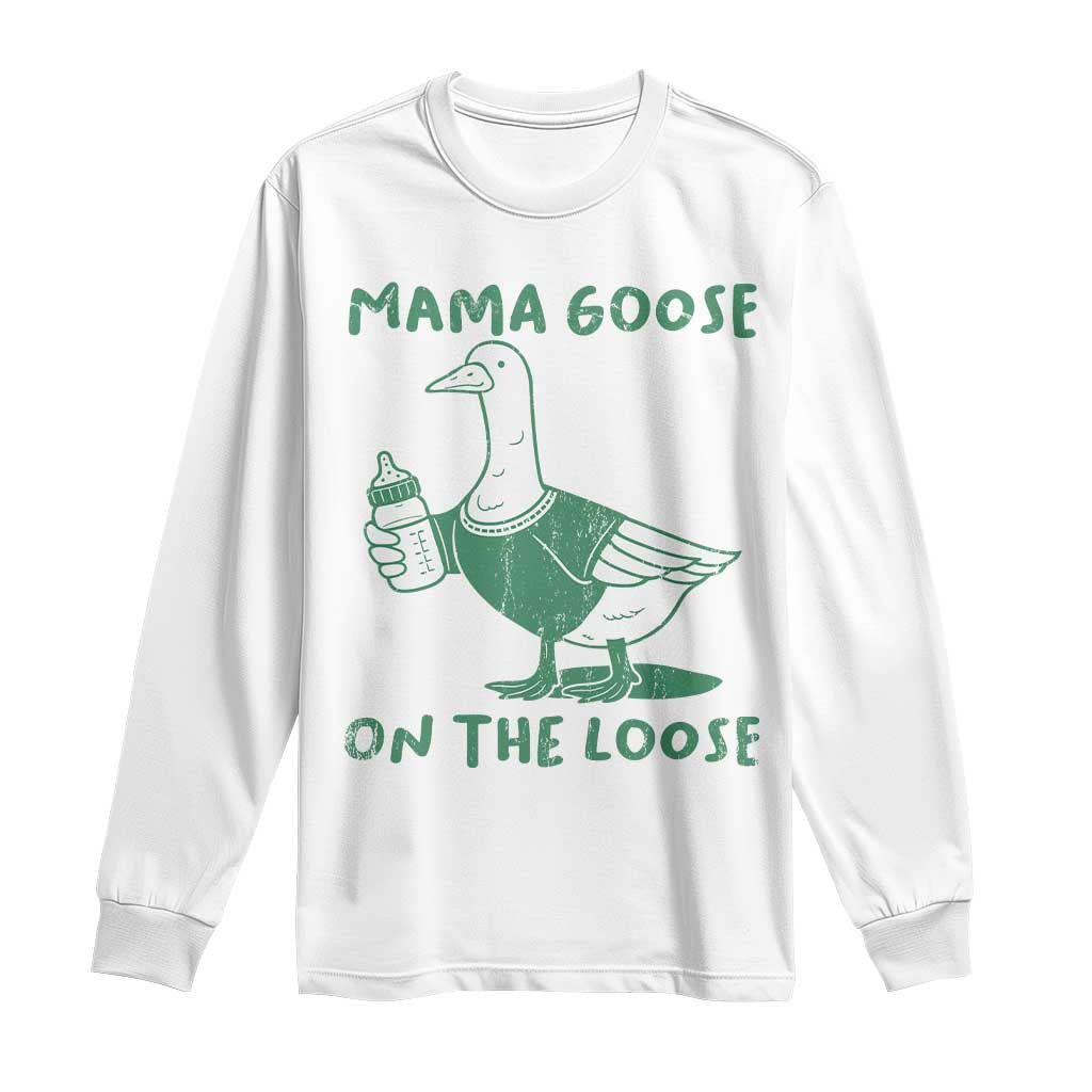 Silly Goose Mom Long Sleeve Shirt New Mom Pregnancy Announcement Mothers Day