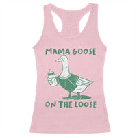 Silly Goose Mom Racerback Tank Top New Mom Pregnancy Announcement Mothers Day