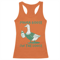 Silly Goose Mom Racerback Tank Top New Mom Pregnancy Announcement Mothers Day