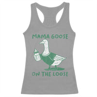 Silly Goose Mom Racerback Tank Top New Mom Pregnancy Announcement Mothers Day