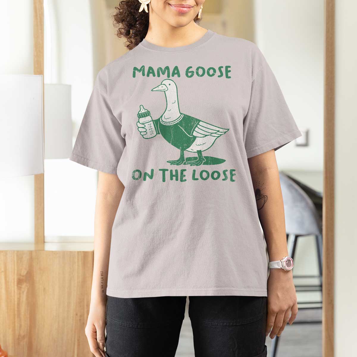 Silly Goose Mom T Shirt For Women New Mom Pregnancy Announcement Mothers Day