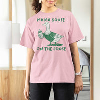 Silly Goose Mom T Shirt For Women New Mom Pregnancy Announcement Mothers Day