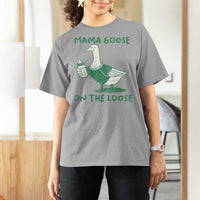 Silly Goose Mom T Shirt For Women New Mom Pregnancy Announcement Mothers Day