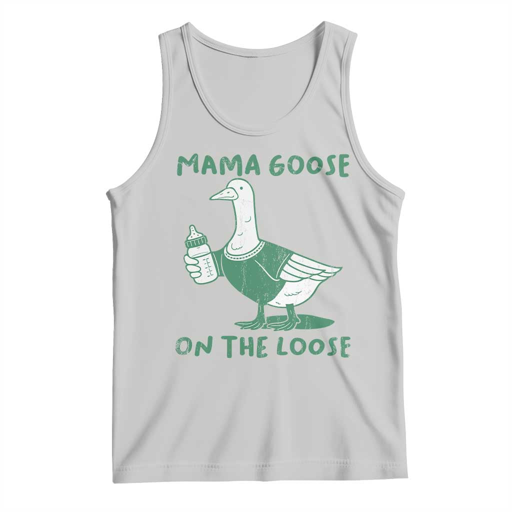 Silly Goose Mom Tank Top New Mom Pregnancy Announcement Mothers Day