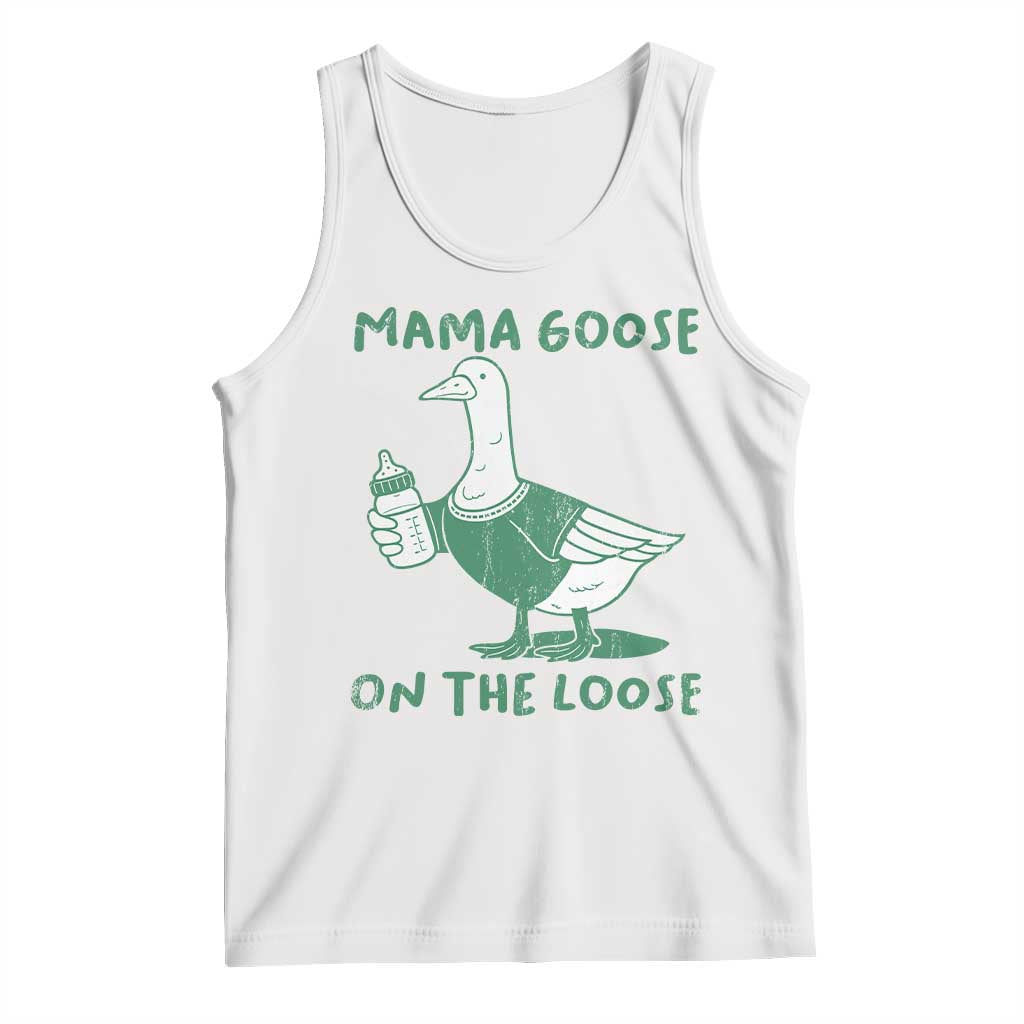 Silly Goose Mom Tank Top New Mom Pregnancy Announcement Mothers Day