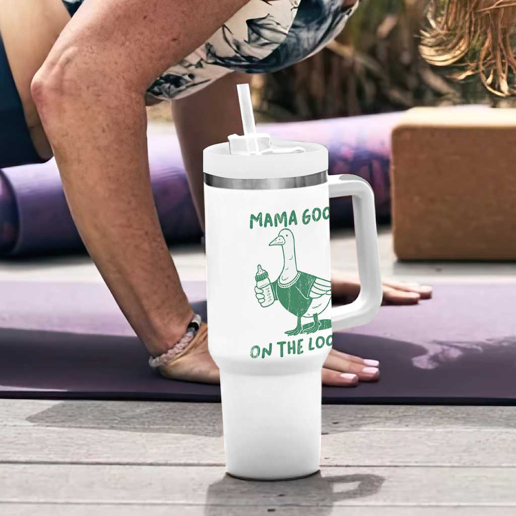 Silly Goose Mom Tumbler With Handle New Mom Pregnancy Announcement Mothers Day