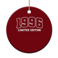 Vintage 1996 Limited Edition Ceramic Ornament 30 Year Old Gift Retro Varsity 30th Birthday
