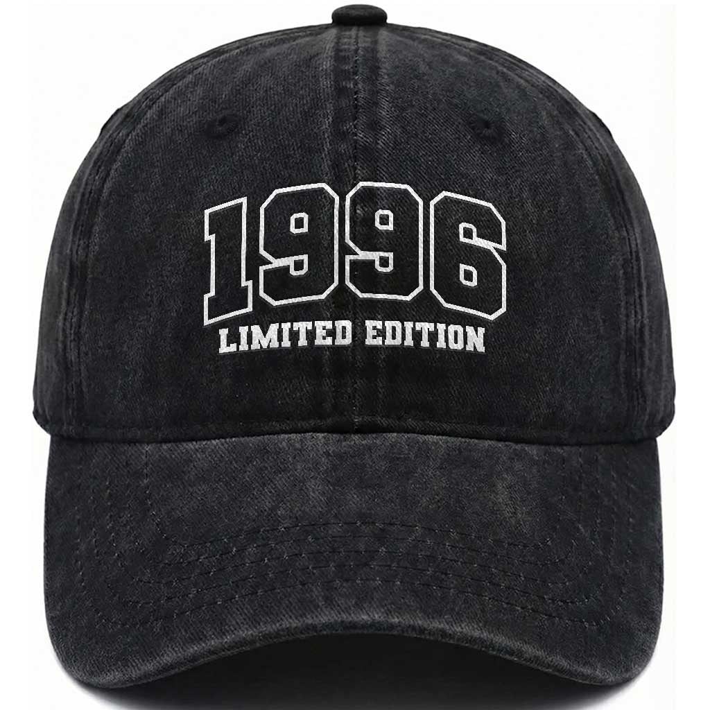 Vintage 1996 Limited Edition Washed Cotton Baseball Cap 30 Year Old Gift Retro Varsity 30th Birthday