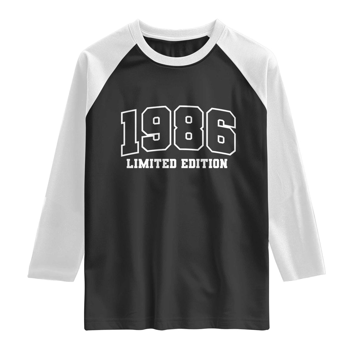 Vintage 1986 Limited Edition Raglan Shirt 50 Year Old Gift Retro Varsity 40th Birthday