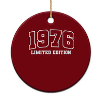 Vintage 1976 Limited Edition Ceramic Ornament 50 Year Old Gift Retro Varsity 50th Birthday