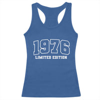 Vintage 1976 Limited Edition Racerback Tank Top 50 Year Old Gift Retro Varsity 50th Birthday
