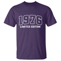 Vintage 1976 Limited Edition T Shirt 50 Year Old Gift Retro Varsity 50th Birthday
