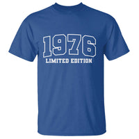 Vintage 1976 Limited Edition T Shirt 50 Year Old Gift Retro Varsity 50th Birthday