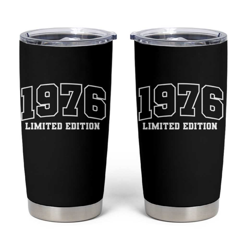 Vintage 1976 Limited Edition Tumbler Cup 50 Year Old Gift Retro Varsity 50th Birthday