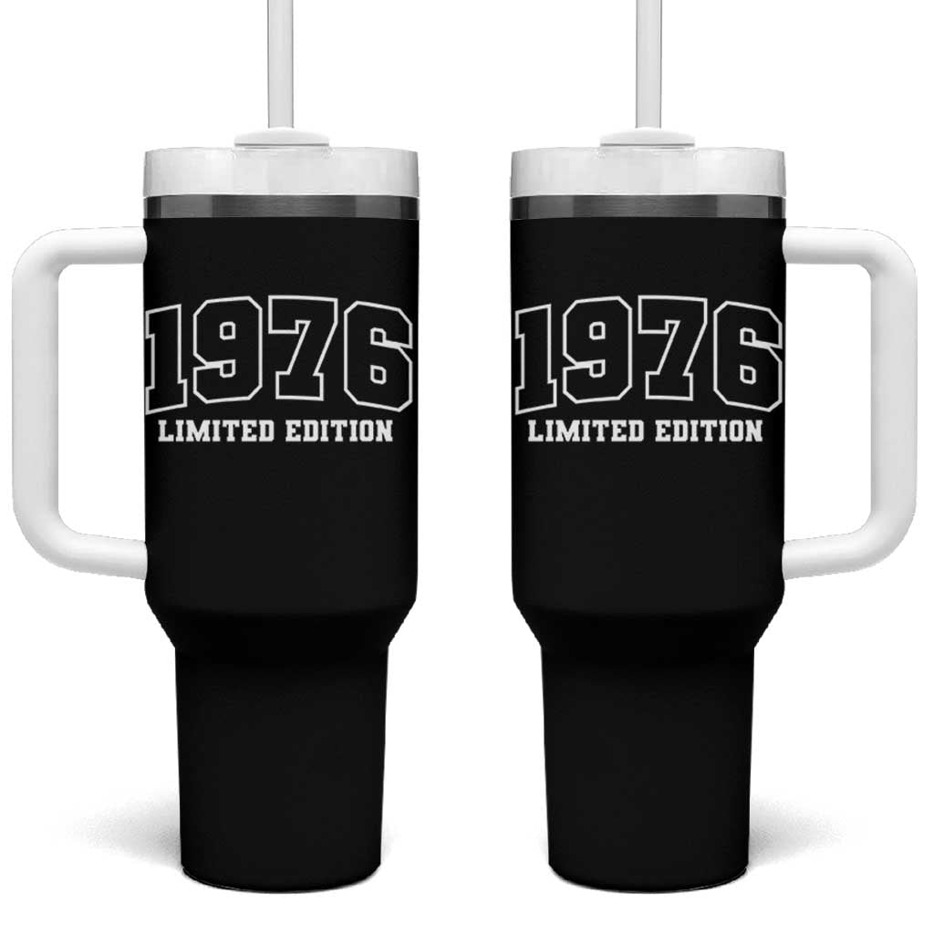 Vintage 1976 Limited Edition Tumbler With Handle 50 Year Old Gift Retro Varsity 50th Birthday