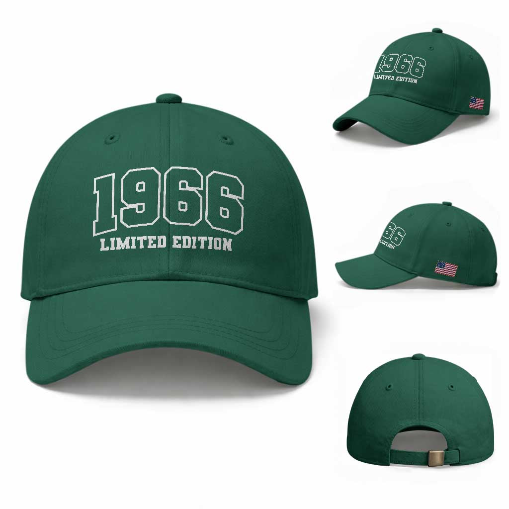 Vintage 1966 Limited Edition Baseball Cap 60 Year Old Gift Retro Varsity 60th Birthday