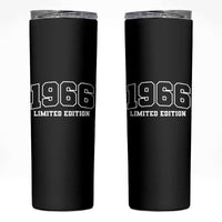 Vintage 1966 Limited Edition Skinny Tumbler 60 Year Old Gift Retro Varsity 60th Birthday