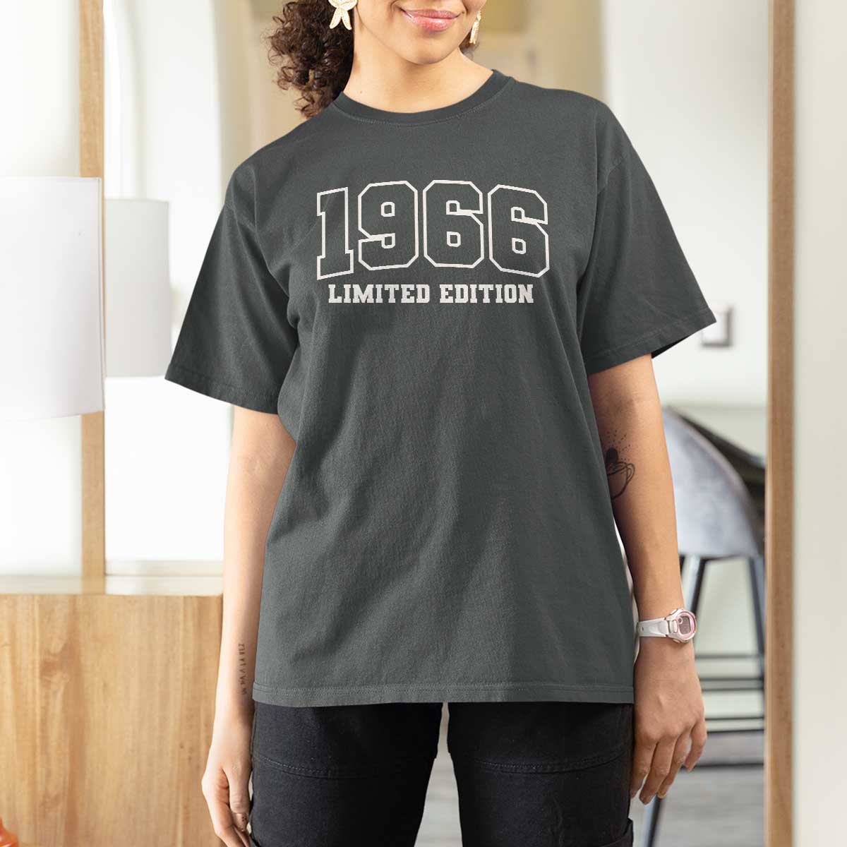 Vintage 1966 Limited Edition T Shirt For Women 60 Year Old Gift Retro Varsity 60th Birthday