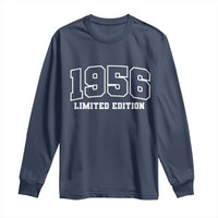 Vintage 1956 Limited Edition Long Sleeve Shirt 70 Year Old Gift Retro Varsity 70th Birthday