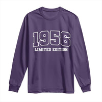 Vintage 1956 Limited Edition Long Sleeve Shirt 70 Year Old Gift Retro Varsity 70th Birthday