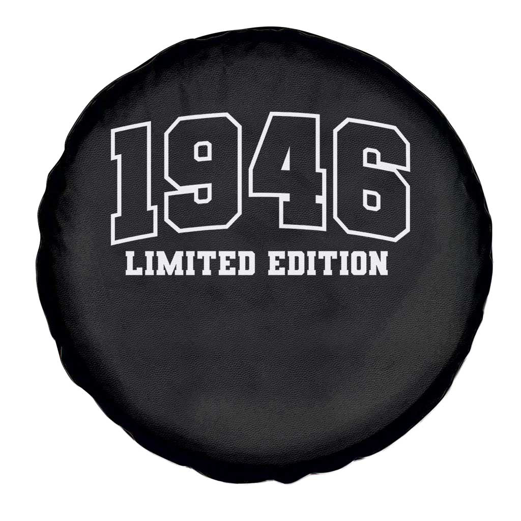 Vintage 1946 Limited Edition Spare Tire Cover 80 Year Old Gift Retro Varsity 80th Birthday