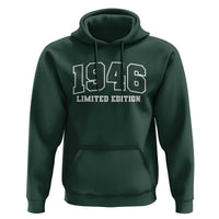 Vintage 1946 Limited Edition Hoodie 80 Year Old Gift Retro Varsity 80th Birthday